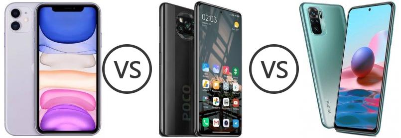 iphone 11 vs poco x3