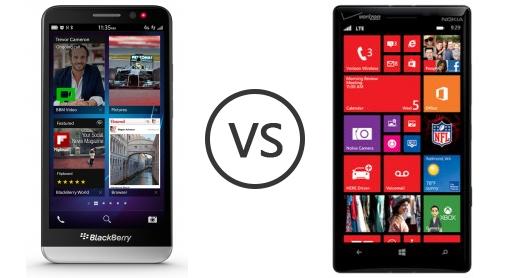 بررسی دو گوشی Blackberry Z30  و Nokia Lumia Icon