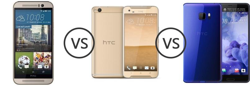 Htc One M9 Vs Htc X10 Vs Htc U Ultra Phone Comparison