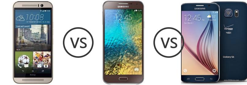 HTC One (M9) vs Samsung Galaxy E5 vs Samsung Galaxy (CDMA) - Phone Comparison