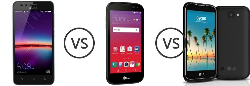 Huawei Y3II vs LG K3 vs LG K3 (2017) - Phone Comparison