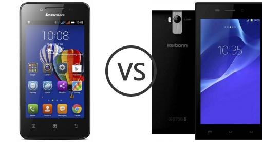 Lenovo A319 vs Karbonn A6 Turbo - Phone Comparison