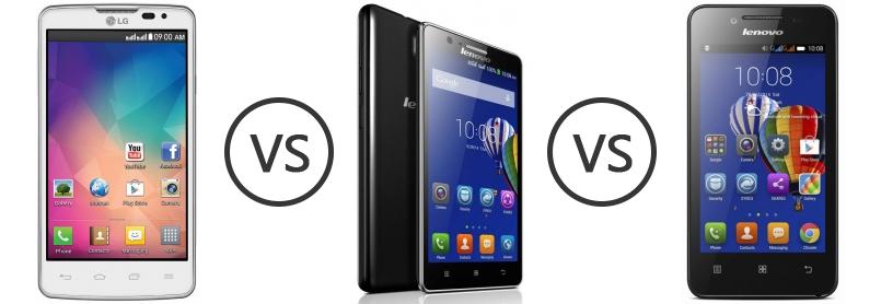 LG L60 Dual vs Lenovo A536 vs Lenovo A319 - Phone Comparison
