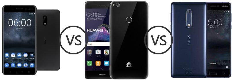 Plak opnieuw Aziatisch Is aan het huilen Nokia 6 vs Huawei P8 Lite (2017) vs Nokia 5 - Phone Comparison