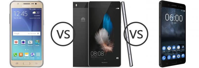 Gehoorzaam Impressionisme openbaring Samsung Galaxy J5 vs Huawei P8 Lite vs Nokia 3 - Phone Comparison