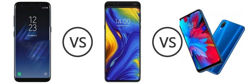 Yutmak dönem as  Samsung Galaxy S8 vs Xiaomi Mi Mix 3 vs Xiaomi Redmi Note 7 Pro - Phone  Comparison