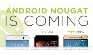 HTC One A9, One M9 and 10 to get Android Nougat update