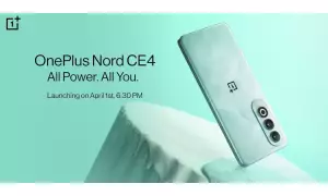 OnePlus Nord CE4 launching in India on April 1st with 6.7-inch FHD+ 120Hz AMOLED display, 8GB RAM, 100W fast charging