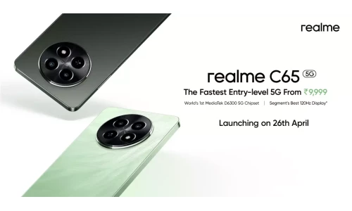 Realme C65 5G launching in India on April 26 under Rs.10,000 with 6.67-inch 120Hz screen, Dimensity 6300 SoC
