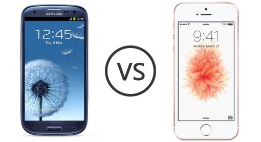 galaxy s3 iphone