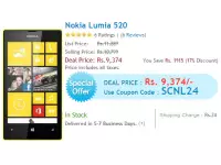 Nokia Lumia 520 now available for just Rs. 9374 from Shopclues
