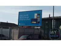 Billboard spotted with Nokia Lumia 928 alongwith Verizon branding