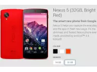Red Google Nexus 5 is now available in the Play Store