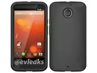 Motorola Moto X+1 render surfaces, showing the phone inside a case