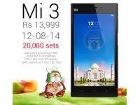 Xiaomi gives-in to demand, will have 20,000 Mi3 units for sale on August 12