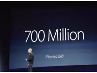 Apple has sold 700 million iPhones and 25 million Apple TVs