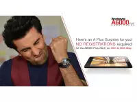 Lenovo A6000 Plus to be available in Open Sale, without registration on May 25th and 26th on Flipkart