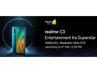 Realme launching Realme C3 in India on February 6 on Flipkart with 6.5-inch mini-drop display, Helio G70, dual rear cameras, 5000mAh battery