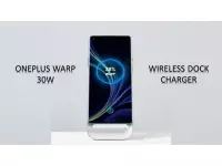 OnePlus Warp 30W Wireless Dock Charger has surfaced with 30W wireless charging, Cooling fan along with Transparent Bumper Case, Screen Protector.