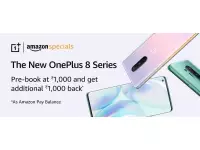 OnePlus 8 and 8 Pro pre-book with an Rs.1000 gift card on Amazon India get additional cashback Rs.1000 before May 11.