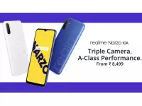 Realme Narzo 10A launched in India at Rs. 8499 with 6.5-inch mini drop display, 5000mAh battery
