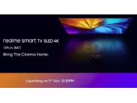 Realme Smart TV SLED 4K 55″ launching in India on October 7 with Chroma Boost Picture Engine, HDR10+, HLG