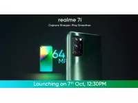 Realme 7i launching in India on October 7 with 64MP quad rear cameras, alongside realme 7 Pro Special Edition and AIoT products