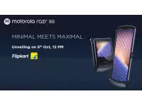 Motorola Razr 5G launching in India on October 5 with 6.2-inch foldable OLED 21:9 display, 2.7-inch external OLED display