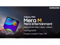 Samsung Galaxy M02 will be launch in India on February 2 for under Rs.7,000 with 6.5-inch Infinity-V display, 5000mAh battery