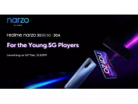 Realme Narzo 30 Pro 5G with Dimensity 800U SoC launching in India on February 24 alongside Narzo 30A and Realme Buds Air 2 with ANC