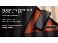 Xiaomi Mi Boost Pro Power Bank 30000mAh launched in India for Rs.1,999