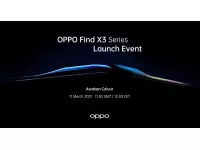 OPPO Find X3 Pro to be launched on March 11 with 6.7-inch QHD+ 120Hz OLED display, Snapdragon 888 alongside Find X3 5G and Find X3 Lite