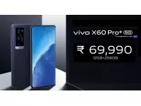 Vivo X60 Pro+ launched in India at Rs.69,990 with 6.56-inch FHD+ AMOLED 120Hz display, Snapdragon 888 SoC, 12GB RAM, Zeiss optics