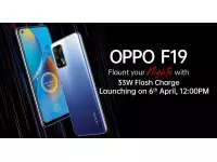 OPPO F19 launching in India on April 6 with FHD+ AMOLED display, 33W Flash Charge, 5000mAh battery