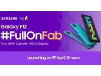 Samsung Galaxy F12  launching in India on April 5 with 6.5-inch 90Hz Infinity-V display, 48MP quad rear cameras alongside Galaxy F02s