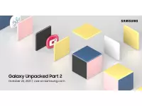 Samsung Galaxy Unpacked Part 2 event to be held on October 20; Expected Galaxy Tab S8 series, One UI 4.0