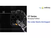 Infinix GT 10 Pro series pre-order starting in India on August 3rd with Cyber Mecha design 