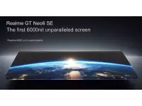 Realme GT Neo6 SE Display Specs Surfaced with 1.5K 8T LTPO OLED screen, up to 6000 nits peak brightness