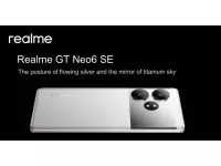 Realme GT Neo6 SE Silver Knight color Surfaced Online with Liquid metal texture