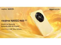 Realme NARZO N65 5G launching in India on May 28 with Dimensity 6300 SoC, IP54 water resistance, Rainwater Smart Touch