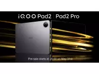 iQOO Pad2 and Pad2 Pro to be launched on May 31st with up to 13-inch 3.1K 144Hz display, Snapdragon 8s Gen3/Dimensity 9300+ SoC