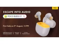 POCO Buds X1 launched in India at Rs.1,699 with 12.4mm titanium drivers, up to 40dB Hybrid ANC