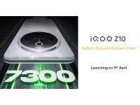 iQOO Z10 launching in India on April 11 with 7300mAh battery; Expected 6.67-inch FHD+ 120Hz AMOLED display, Snapdragon 7s Gen 3 SoC
