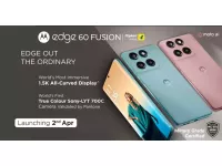 Motorola edge 60 fusion launching in India on April 2nd with 6.7-inch 1.5K Pantone-validated True Color display, Dimensity 7400 SoC