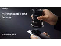 Realme Ultra Interchangeable-lens Concept Phone Showcased at MWC 2025 with AI Imaging Technologies