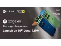 Motorola edge 60 launching in India on June 10th with 6.7-inch 1.5K 120Hz pOLED quad-curved display, IP69 ratings, military-grade durability