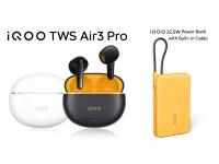 iQOO TWS Air3 Pro launched with up to 50dB ANC, along with iQOO 22.5W 10,000mAh Power Bank with built-in cable
