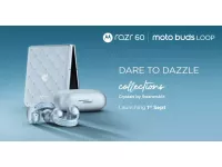 Motorola Razr 60 and Moto Buds Loop “The Brilliant Collection” with Swarovski Crystals launching in India on September 1st