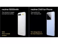 Realme Showcases 15,000mAh Battery Phone and World’s First “AC” Chill Fan Phone with Thermoelectric Cooling