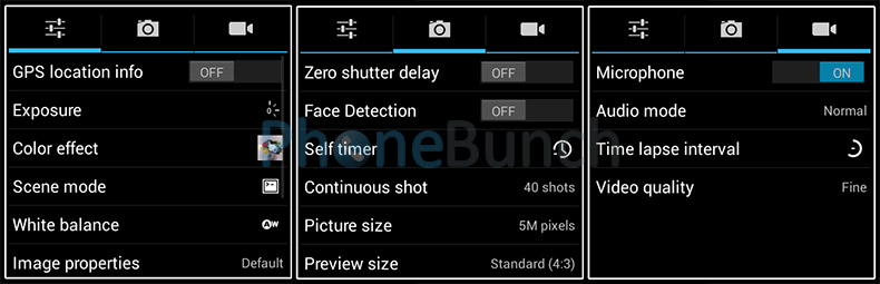 Camera Settings